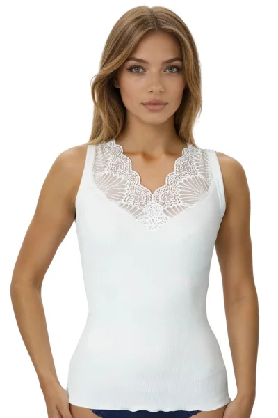 Tílko - viskóza Marcela - Bílá