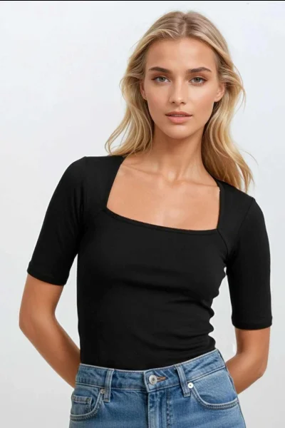 Dámské tričko Uma - Černá