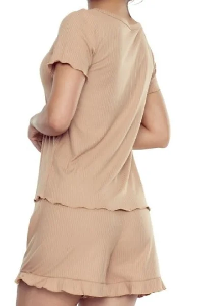 Dámské pyžamo Beatrice - viskóza - Béžová