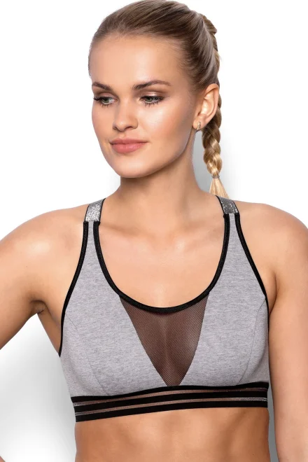 Sportovní top Ariela - Šedá