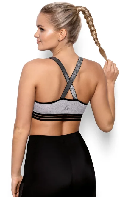 Sportovní top Ariela - Šedá