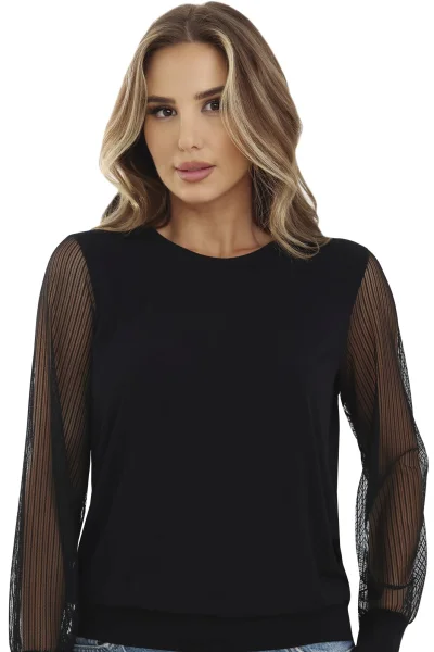 Halenka Marta - viskóza - Černá