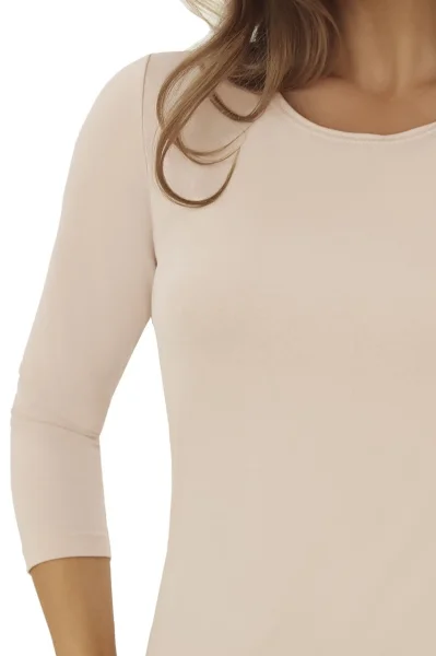 BEI Dámské triko Ina - 3/4 rukáv - Béžová
