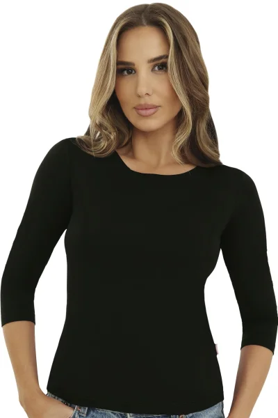 BLA Dámské triko Ina - 3/4 rukáv - Černá