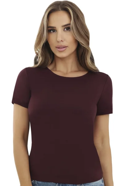 Dámské tričko Ida - viskóza - Bordó