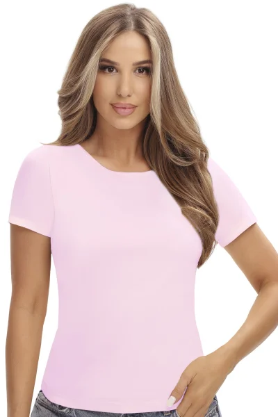 Dámské tričko Ida - viskóza - Světle růžová