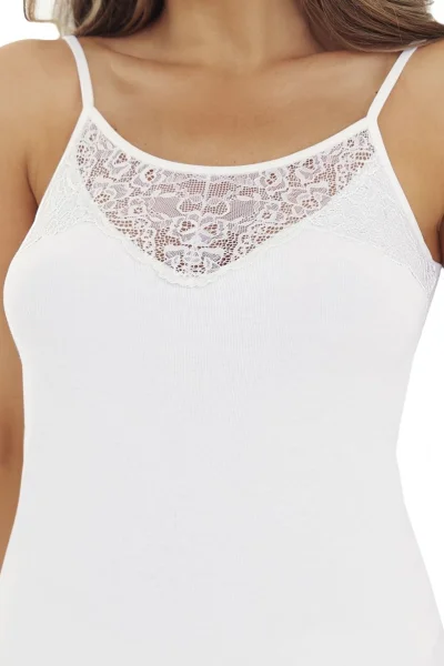 Spodní košilka Caprice - bavlna - Bílá