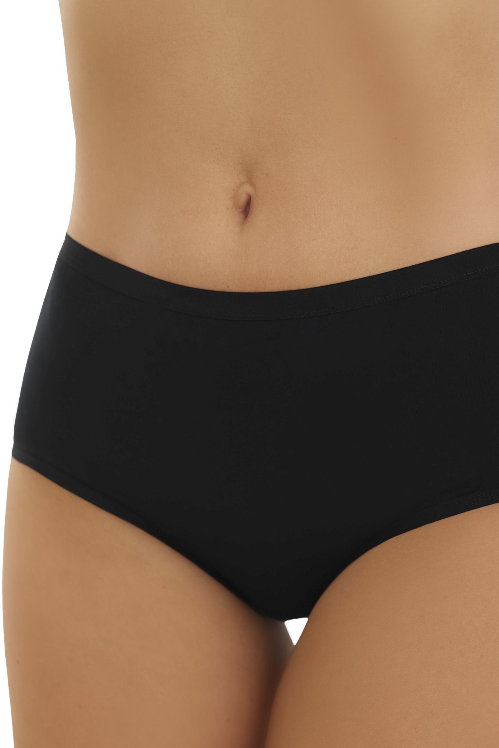 Kalhotky Emili Lori - vyšší bok Černá 2XL