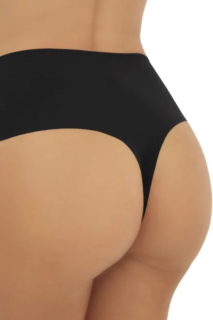 Tanga Arya Maxi - vyšší pas - Černá