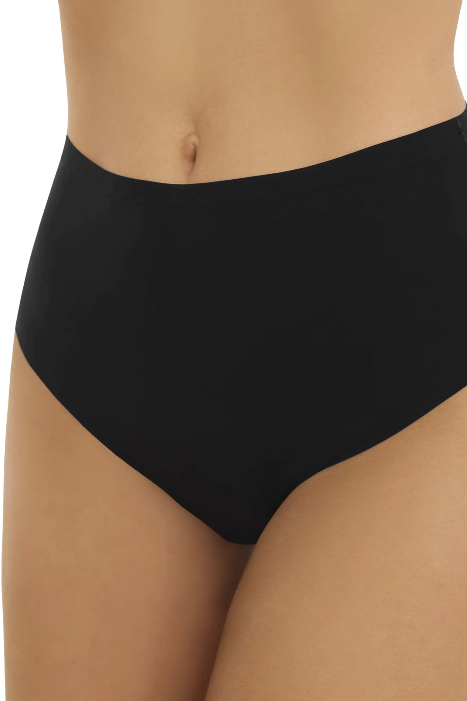 Tanga Emili Arya Maxi - vyšší pas Černá XL