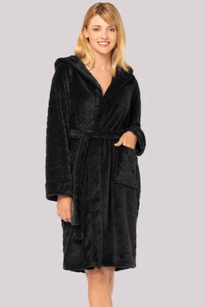 Dámský župan Cupid - Černá