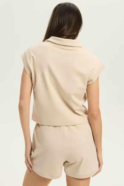 Dámská souprava Remi - s kraťasy - Písková