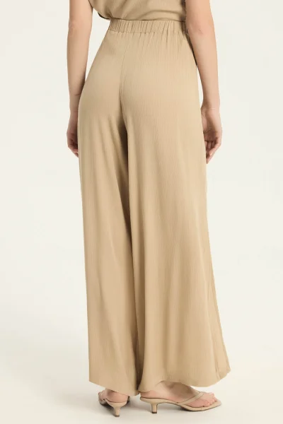 Široké dámské kalhoty Mare - Písková
