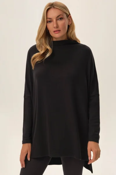 GRA Dámská mikina Joyland - prodloužený střih - Šedá