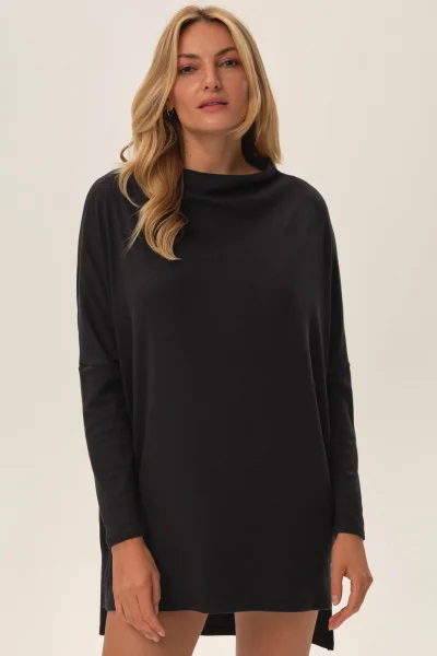 GRA Dámská mikina Joyland - prodloužený střih - Šedá