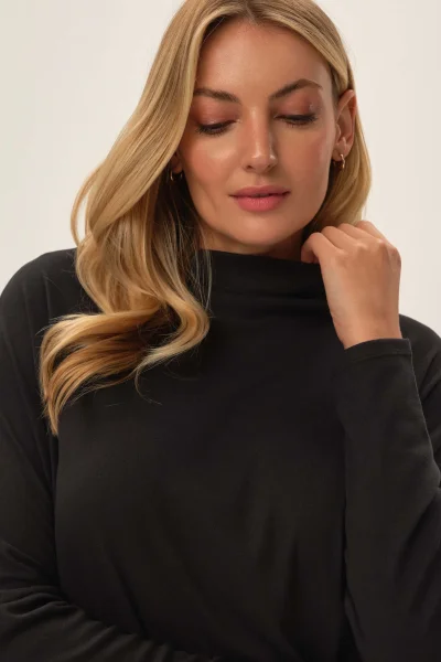 GRA Dámská mikina Joyland - prodloužený střih - Šedá