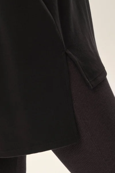 GRA Dámská mikina Joyland - prodloužený střih - Šedá