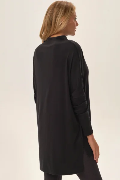 GRA Dámská mikina Joyland - prodloužený střih - Šedá