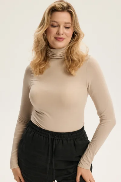 Dámský rolák Comodo - Světle béžová