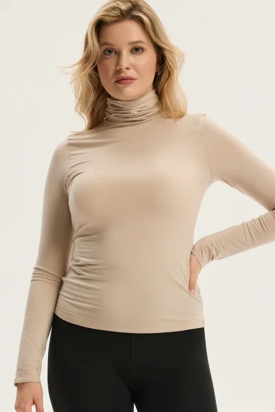 Dámský rolák Comodo - Světle béžová