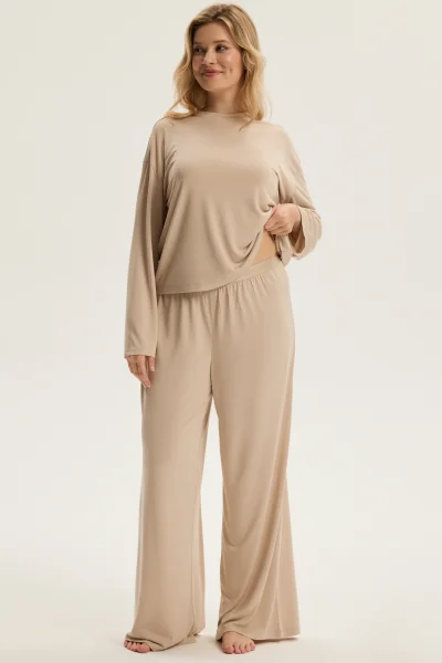 Dámské triko Ruth - modal - Světle béžová