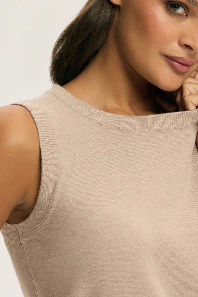 Hřejivé tílko Calmo - Béžová