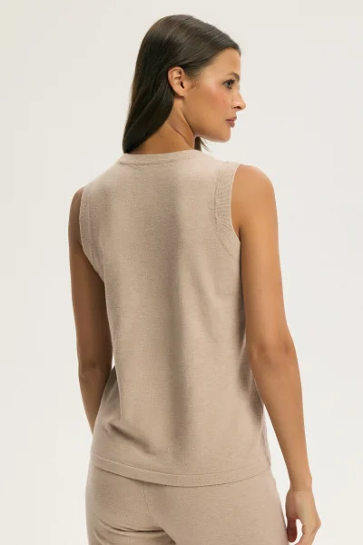 Hřejivé tílko Calmo - Béžová