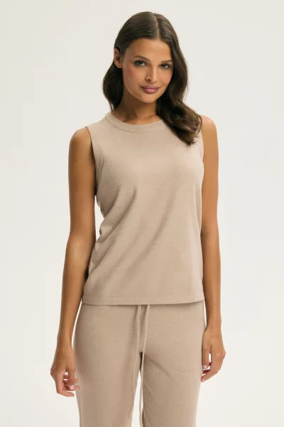 Hřejivé tílko Calmo - Béžová