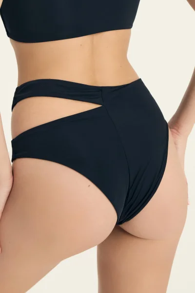 Spodní díl plavek Firenze - vyšší pas - Černá