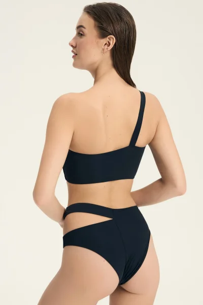 Spodní díl plavek Firenze - vyšší pas - Černá