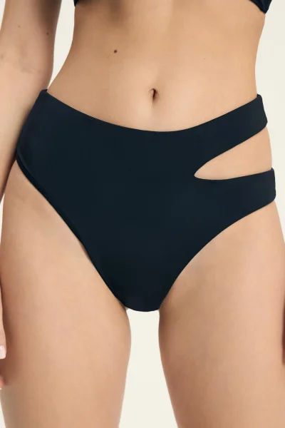 Spodní díl plavek Firenze - vyšší pas - Černá