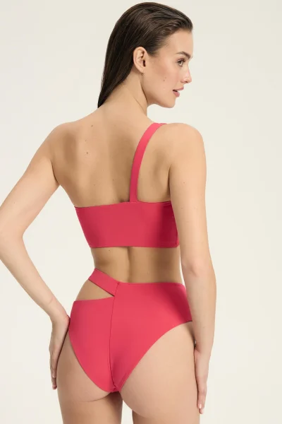 Spodní díl plavek Firenze - vyšší pas - Růžová