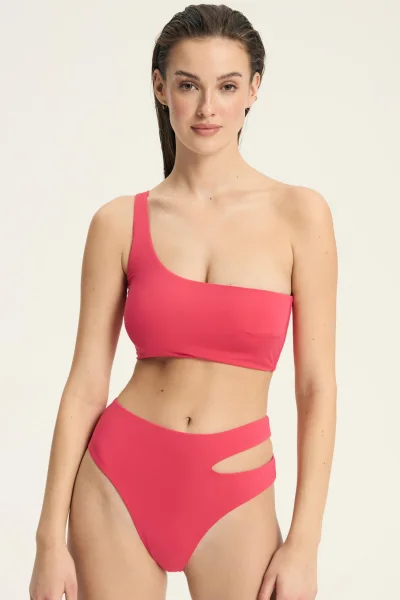 Spodní díl plavek Firenze - vyšší pas - Růžová