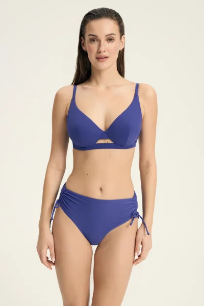 Spodní díl plavek Sunrise - s řasením - Tmavě modrá