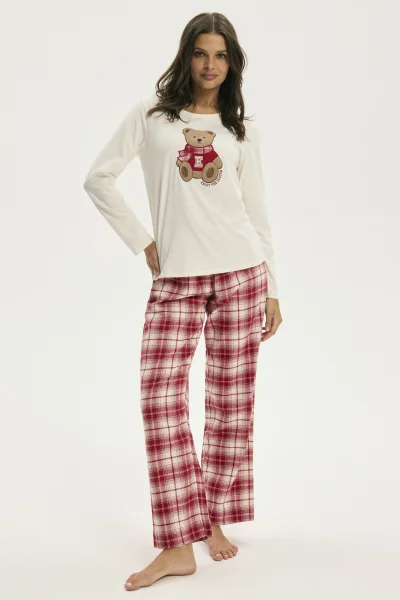 CRE Dámské pyžamo Chrismis - Krémová