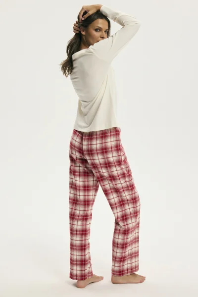 CRE Dámské pyžamo Chrismis - Krémová