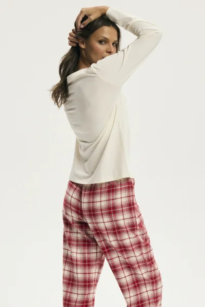 CRE Dámské pyžamo Chrismis - Krémová