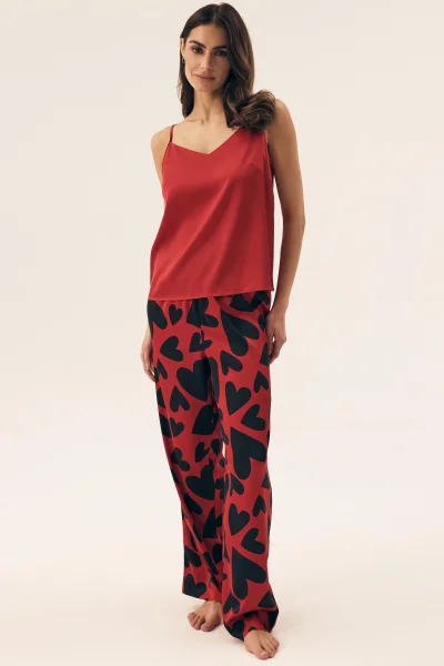 Dámské pyžamo Jenya - Červená