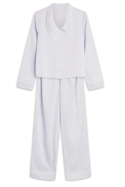 Dámské pyžamo Ryann - propínací - Světle modrá