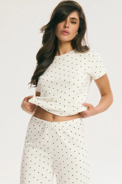 Dámské pyžamo Macchiato - Béžová