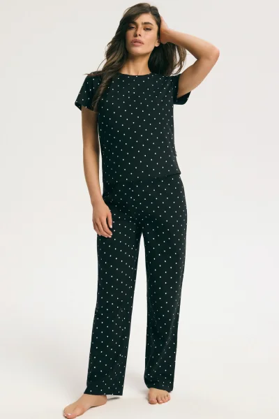 Dámské pyžamo Macchiato - Černá