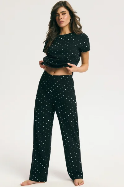 Dámské pyžamo Macchiato - Černá