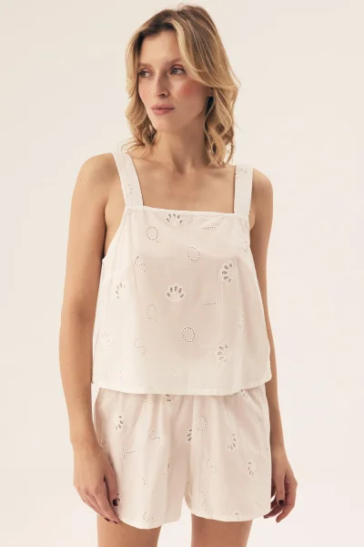 Dámské pyžamo Rorai - Krémová