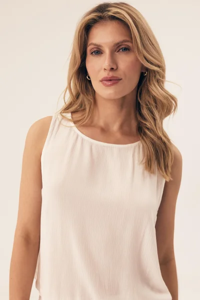 Dámské pyžamo Ritu - Krémová