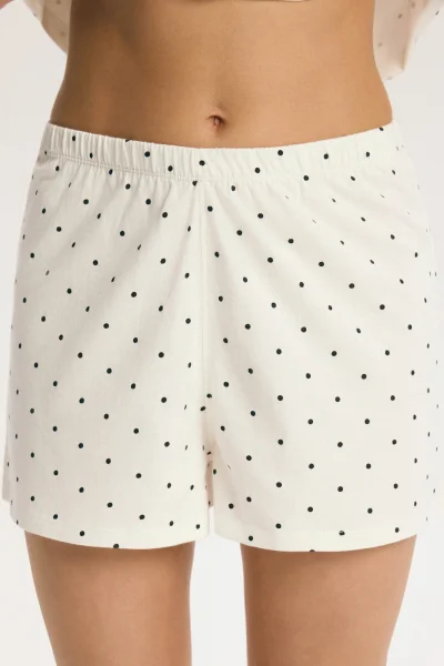 Dámské krátké pyžamo Macchiato - Béžová