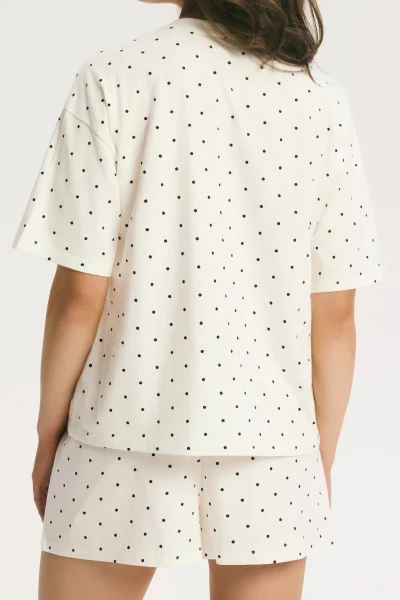 Dámské krátké pyžamo Macchiato - Béžová