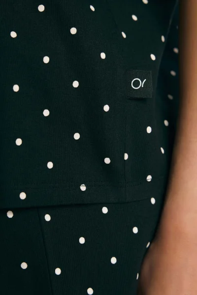 Dámské krátké pyžamo Macchiato - Černá