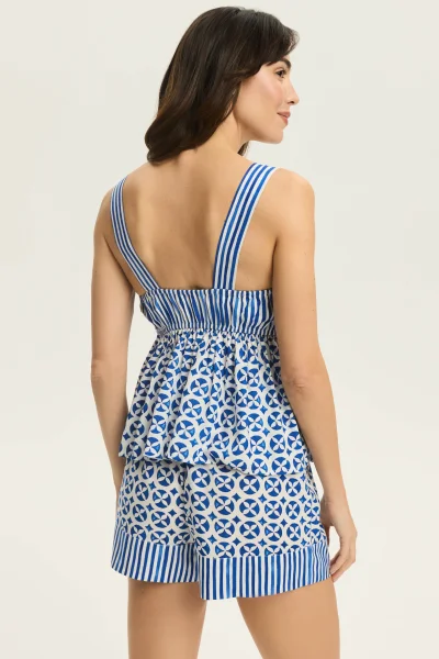 Dámské pyžamo Rekha - viskóza - Tmavě modrá