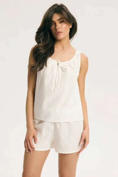 Dámské pyžamo Plumetta - Bílá