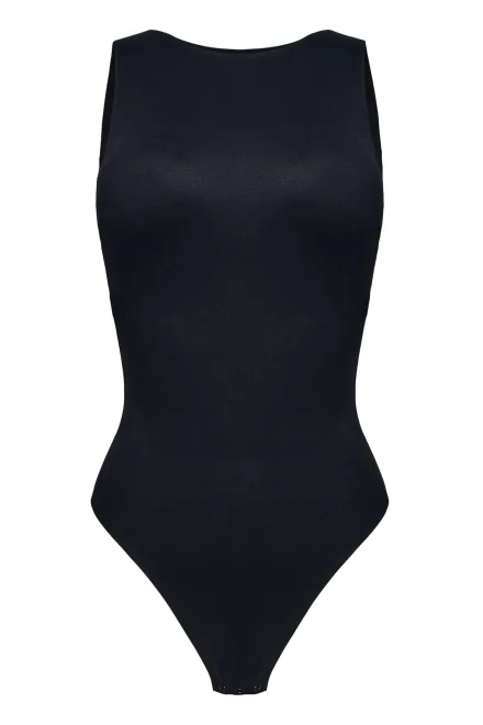 Body Cleary – všité push-up košíčky - Čierna
